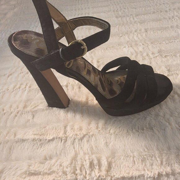 Sam Edelman Black Strappy Heeled Sandals – Size 10, Worn Once - Picture 5 of 5